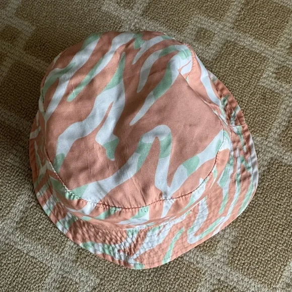 Helly Hansen Reversible Bucket Hat Orange Camo Outdoor Beach Vacation O/S - Picture 7 of 9